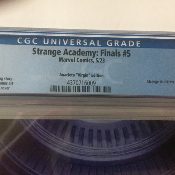 2023 Marvel Comics Strange Academy Finals Anacleto Virgin Variant #5 CGC 9.8 - Picture 5 of 10